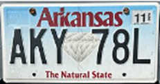 Arkansas License Plate Identification