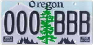 Oregon License Plate Design and Format