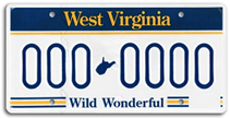 West Virginia License Plate Format and Design