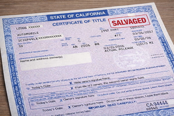 Dismantled Title vs. Salvage vs. Junk